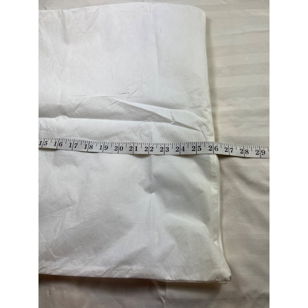 White Polypropylene Pillow Cover 20x28 Inches With Zipper Closure 66h NEW PICS